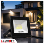 Naświetlacz LED 100W Reflektor IP65 Oświetlenie Zewnętrzne mocny 9000lm do ogrodu, podjazdu i elewacji, neutralna biel