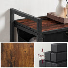 Kosz na pranie z półką pojemnik wolnostojący na bielizne 65l organizer loft brudne ubrania, metalowy stelaż, do