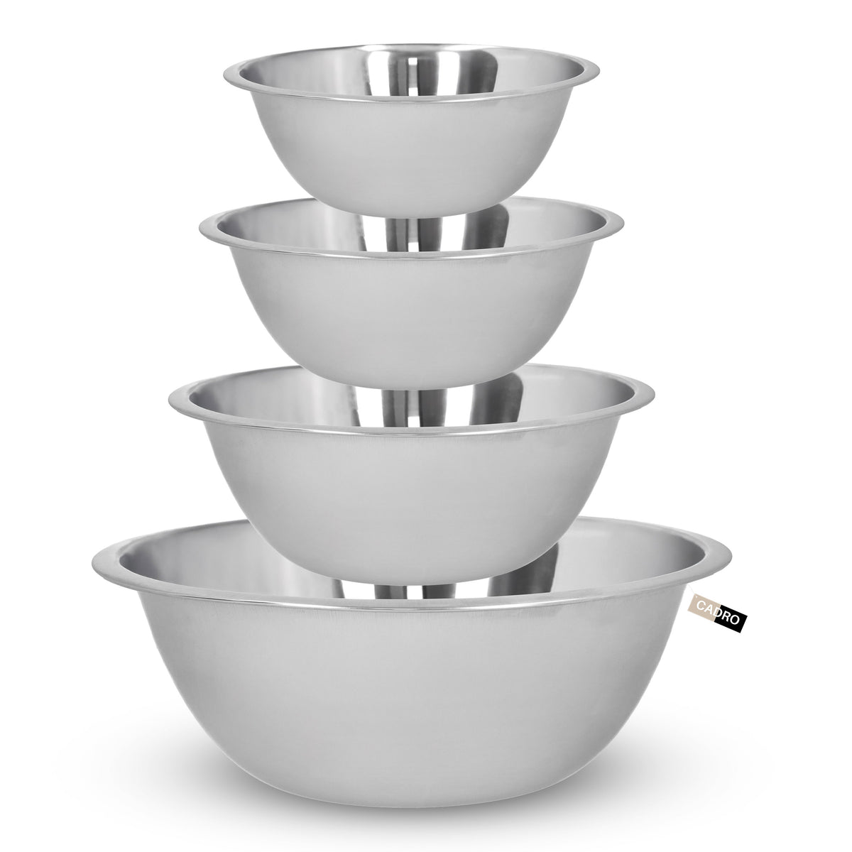 Zestaw misek kuchennych 4 szt metalowe 16cm 18cm 20cm 22cm salaterki ze stali nierdzewnej do mieszania i