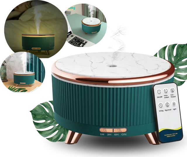 Nawilżacz powietrza dyfuzor zapachowy aromaterapia lampka LED + pilot nawilżacz parowy 25 w