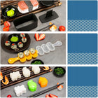 ZESTAW MASZYNKA DO ROBIENIA SUSHI Z ROLKA MATA PRASKA NÓŻ DO SUSHI 32W1 akcesoria do maki i futomaki, wielorazowe