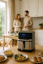 Frytkownica beztłuszczowa AIR fryer frytownica duża 6,5l misa 1800 w srebrny