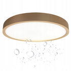 Plafon sufitowy LED hermetyczny LL norik 18W kolor złoty okrągły IP44 27cm lampa do łazienki z wbudowanym źródłem