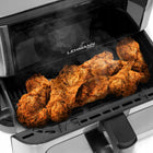 Frytkownica beztłuszczowa airfryer frytownica duża 12 programów 10l 1800W srebrny/szary