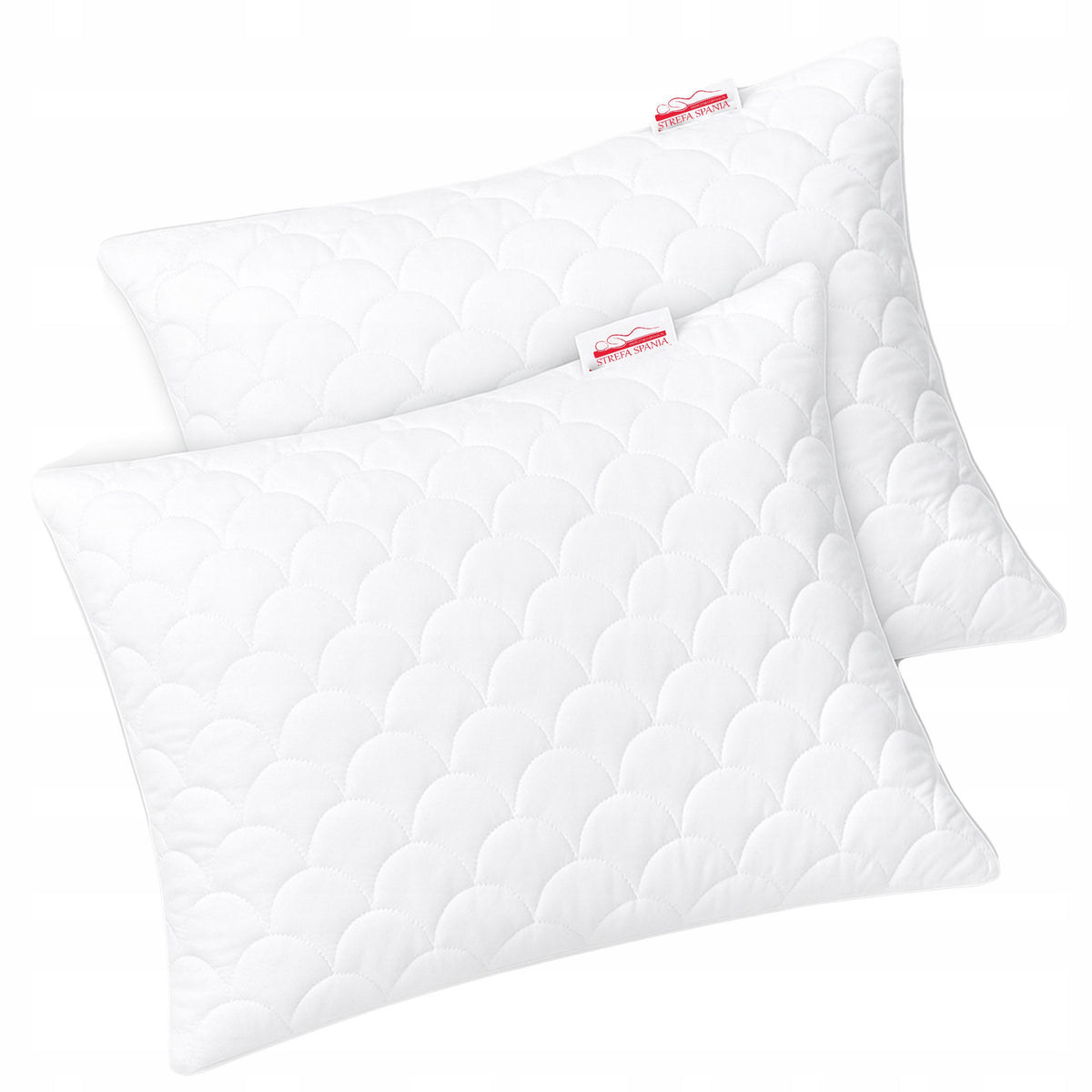 Poduszka 50x60 antyalergiczna 2pack + zamek grube polski produkt i gatunek do snu, wypełnienie z włókna poliestrowego