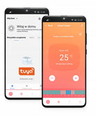 Grzejnik konwektorowy Warmtec EWE 2000 z WiFi 84 mm 43.5 mm grzewcza biały