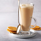 ZESTAW 6 szt. SZKLANKI I ŁYŻECZKI DŁUGIE DO KAWY LATTE MACCHIATO KOMPLET do cappuccino, 280 ml, szkło, przezroczyste