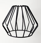 Lampa sufitowa żyrandol wisząca loft drut brylant czarna metalowa oprawa 4-punktowa E27 do salonu