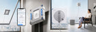 Ecovacs winbot W2S PRO omni robot do mycia okien stacja bezprzewodowy biały automat do szyb i przeszkleń, ściągaczka 27