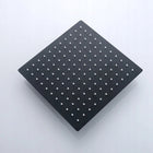 Deszczownica prysznicowa czarna 25x25 cm slim kwadrat 121 dysz 1/2" głowica natryskowa do kąpieli, armatura łazienkowa