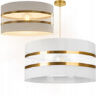 Lampa Wisząca Abażur Sufitowa Żyrandol LED Nowoczesna Loft E27 40 cm Złoty do salonu jadalni kuchni, oprawa na jeden