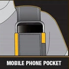 Szelki do pasa dewalt z pokrowcem na telefon DWST40901-1