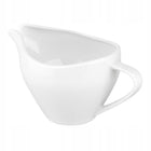 Sosjerka do sosów dipów porcelanowa MariaPaula Moderna 450 ml łódeczka na dressing, biała, można myć w zmywarce