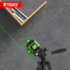 Poziomica laserowa 360 płaszczyznowa 3D 16 lini laser krzyżowy zielony PRO niwelator do prac budowlanych i remontowych