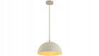 Lampa Wisząca Zwis Plafon Żyrandol Ecru Beżowa Kaszmir Moon Led oprawa sufitowa metalowa E27 1-punktowa klosz 18 cm do