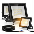 Halogen LED 150W Lampa Naświetlacz Zewnętrzny Kinkiet Reflektor 6500K Zimny oświetlenie posesji warsztatu parkingu