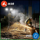 Zestaw halogen naświetlacz lampa LED statyw 2x 100W Roboczy budowlany mocny reflektor warsztatowy 20000 lm 4000 K IP65