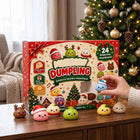 Kalendarz Adwentowy Gniotki Squishy 3D 24 Dniowy Zestaw Prezent Świąteczny wiszący