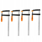 NEO TOOLS Ścisk stolarski 120 x 500 mm Zestaw 4 sztuki zacisk do drewna, docisk przy klejeniu i montażu, narzędzie