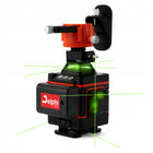 Laser krzyżowy Poziomica Laserowa 16 Linii + statyw 115 cm 4D Zielony 2xAKU do układania płytek, glazury i prac