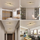 Lampa Sufitowa LED Żyrandol Czarny Nowoczesny 60cm 3000K 17W do Sypialni wisząca oprawa aluminiowa 2 punkty świetlne do