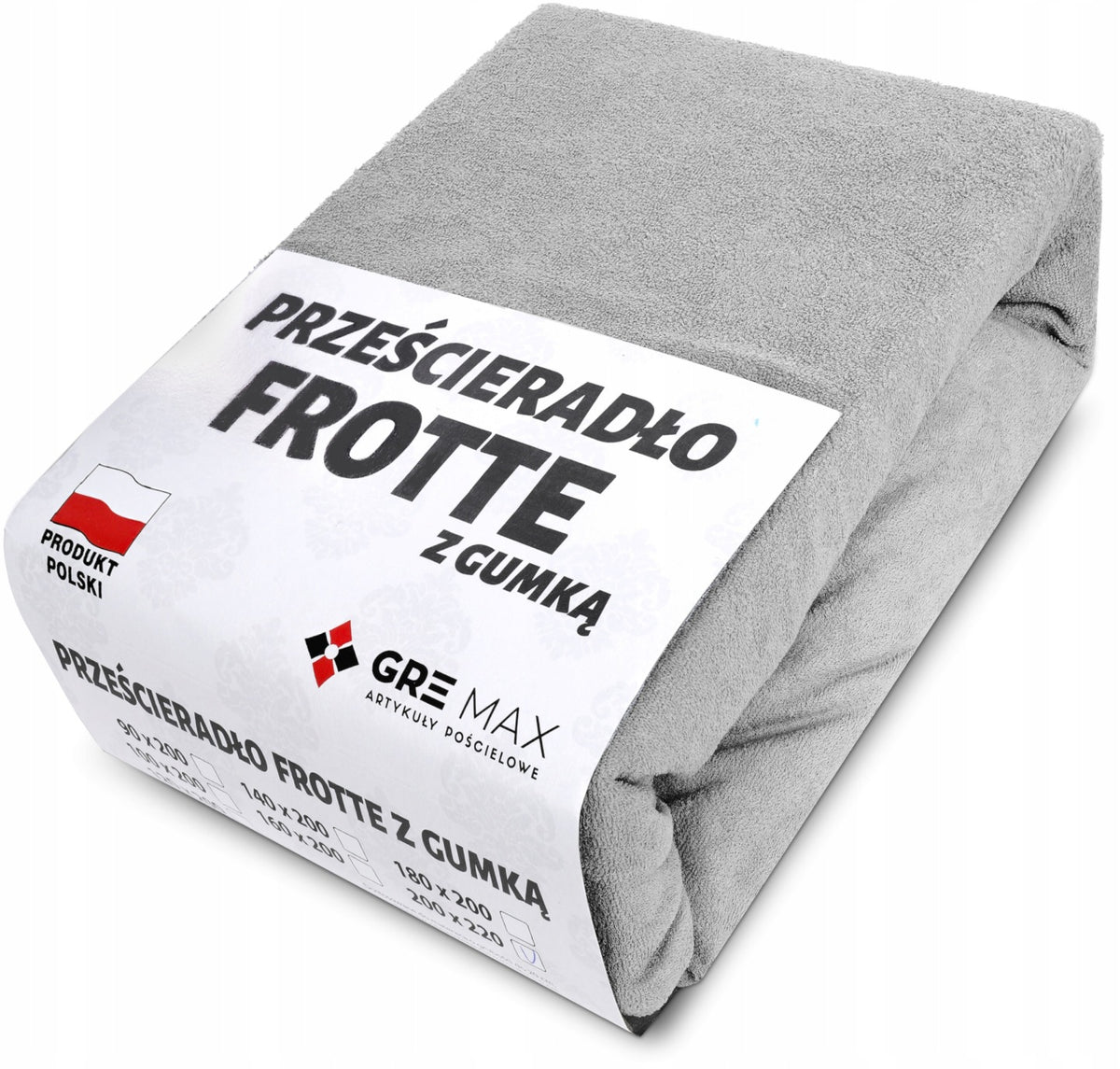 Prześcieradło FROTTE z gumką 140x200 POLSKIE GRUBE na materac do 18 cm, do sypialni, tekstylia łóżkowe
