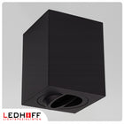 OPRAWA SUFITOWA NATYNKOWA GU10 LED Ruchoma 90x115 Czarna spot DUŻA kinkiet kwadratowa lampa punktowa, regulowany