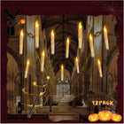 HALLOWEEN PŁYWAJĄCE ŚWIECZKI Z RÓŻDŻKĄ 12 SZT MAGICZNYCH ŚWIECZEK WISZĄCYCH dekoracja na imprezę tematyczną, ozdoba