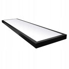 Panel LED Sufitowy 60W natynkowy 120 x 30cm Plafon 5400LM Czarna lampa prostokątna, oświetlenie do biura i domu
