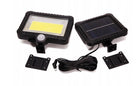 Lampa solarna z czujnikiem ruch i zmierzchu 100 LED naświetlacz IP65 zimne światło 6000K 2 tryby