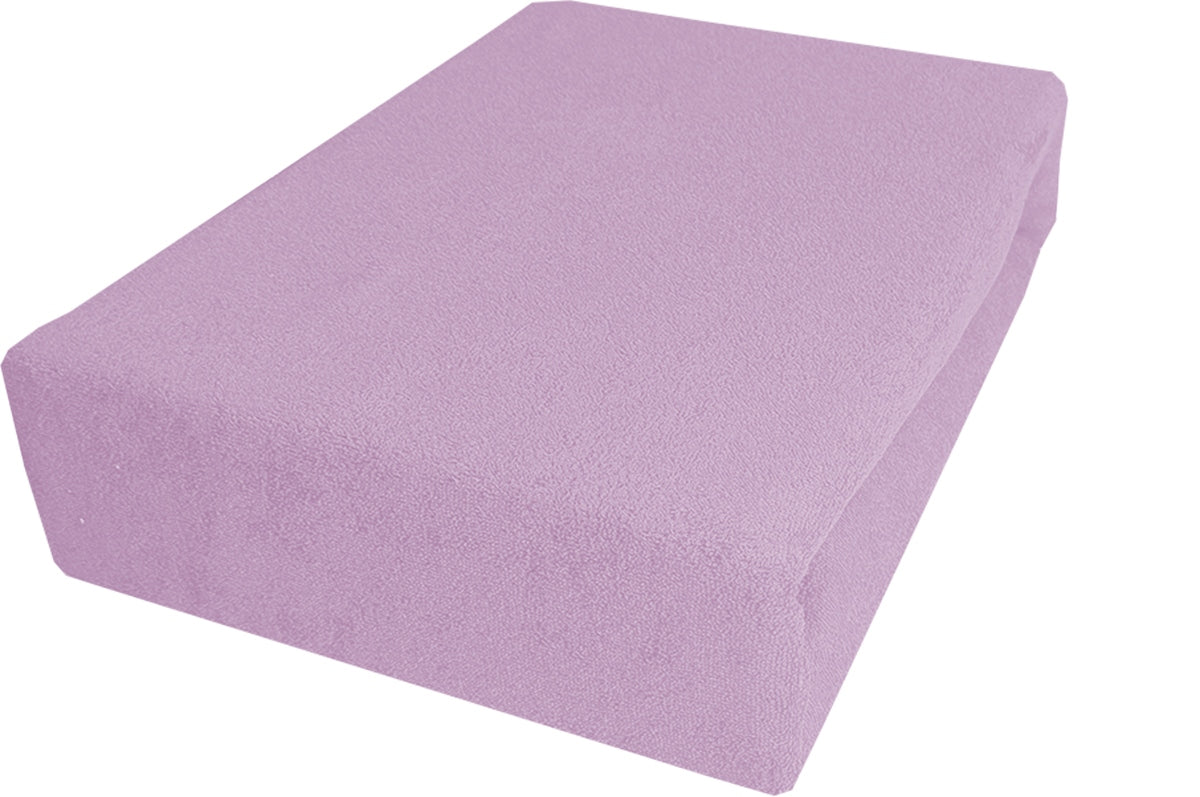 Prześcieradło Frotte Figaro 180x200 z gumką grube do łóżka, na materac, elastyczny brzeg, wielokolorowe