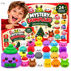 KALENDARZ ADWENTOWY GNIOTKI SQUISHY DUMPLING 24 SZTUKI ŚWIĄTECZNY PREZENT stojący