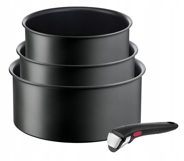 Zestaw garnków tefal Ingenio Ultimate 16/18/20 do indukcji na gaz z rączką aluminiowe nieprzywierające, piekarnik, zmywarka, kuchnia ceramiczna