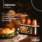 Jajowar automat urządzenie do gotowania JAJ jajka 3 SZT elektryczny mesko 350 w czarny metal, tworzywo sztuczne