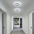 Lampa Sufitowa LED Plafon Czarna Kwadratowa Nowoczesna do Salonu 24W 6500K oprawa z wbudowanym źródłem światła zimna