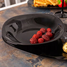 Komplet Serwis talerzy i salaterki 6 osób Altom Design Black Harmony 24 el Zastawa stołowa obiadowa kwadratowa, do