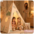 Tipi namiot dla dzieci teepee wigwam poduszka stabilizator leśne zwierzątka domek do zabawy, kryjówka, bawialnia