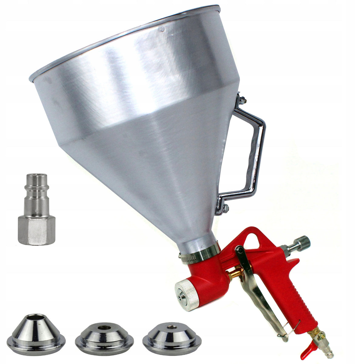 Pistolet do tynkowania malowania ścian aluminiowy zbiornik 6l natryskowy do tynków gipsowych i dekoracyjnych