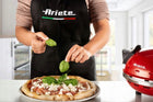 Piec do pizzy ariete 909 kamień 400°C + NÓŻ do pizzy + ebook 0 l 1200 w czerwony