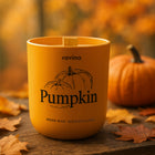 Ravina Świeca dyniowa Pumpkin aromat dyni i przypraw zimowa w szkle świeczka zapachowa z drewnianym knotem do domu