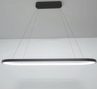 Lampa LED sufitowa nad stół czarna ringi 100cm 53W pamięć darmat light 655 żyrandol do jadalni i salonu, oprawa z