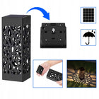 Znicz solarny LED wieczny podstawka dla Brata na cmentarz grób lampka 3D lampion nagrobny dekoracja pamięci bliskich