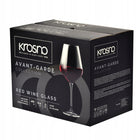 Kieliszki do wina czerwonego Avant-Garde KROSNO lampki, szkło 550 ml, komplet 6 sztuk, bezbarwne, do zmywarki