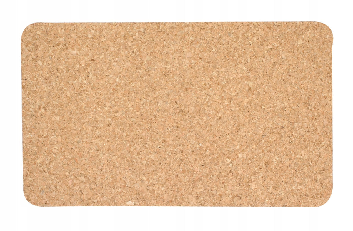 Podkładki korkowe obiadowe pod talerze prostokątne 37 x 22 cm - 4 sztuki mata stołowa ochronna, zabezpieczenie blatu
