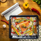 Folia aluminiowa spożywcza 60 m gastronomiczna catering gruba mocna rolka do pieczenia, grillowania i pakowania