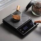Waga kuchenna domowa precyzyjna elektroniczna 3kg kawy wyświetlacz do odmierzania składników, tarowanie, timer, pomiar