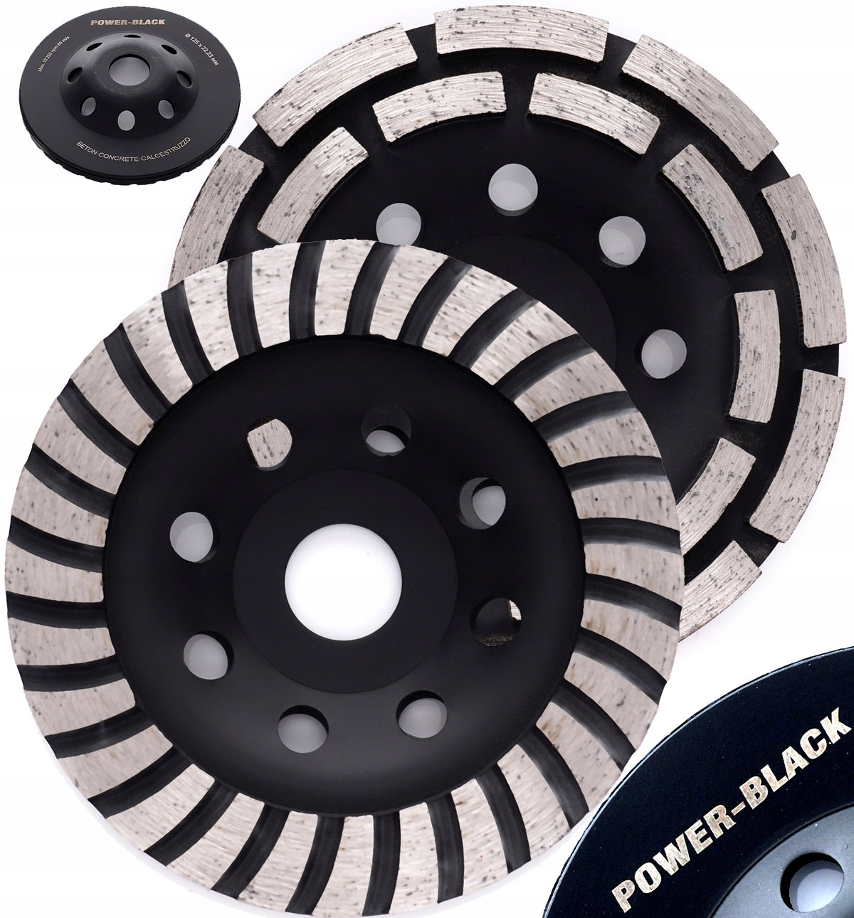 Tarcze do szlifowania betonu garnkowa segmentowa turbo 125mm 2 x tarcza z 4 029 sztuk