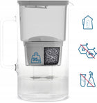 Dzbanek filtrujący szklany Wessper D2 Borosilicate 3l + 1 filtr Aquamax srebrny/szary