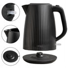 Zestaw Kernau Basic Toster bkst 971 BK + Czajnik bksk 181 BK 1.7 l 2200 w czarny tworzywo sztuczne