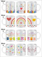 Kubek Na Dzień Nauczyciela z podziękowaniami imiona uczniów prezent ceramiczny 300 ml personalizowany z własnym napisem